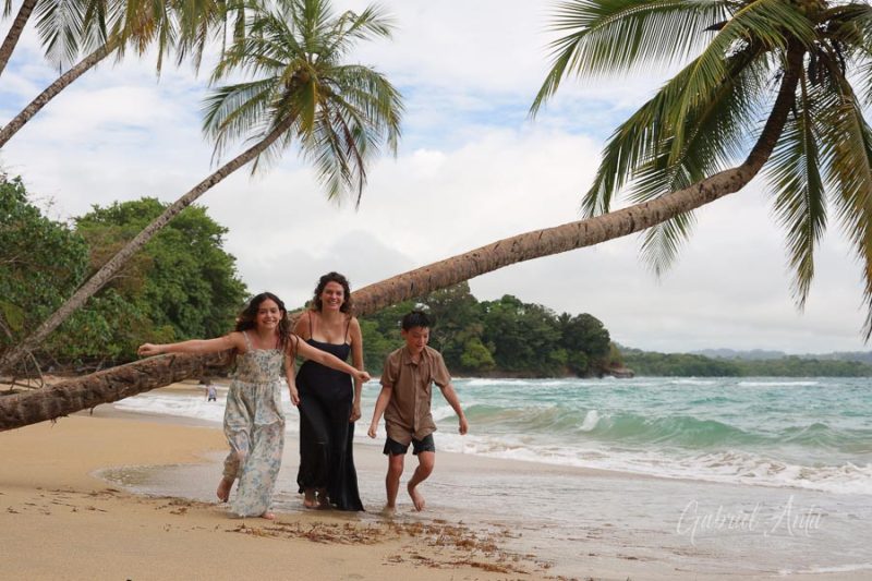 Family Photos at Punta Uva Beach, Puerto Viejo, Costa Rica