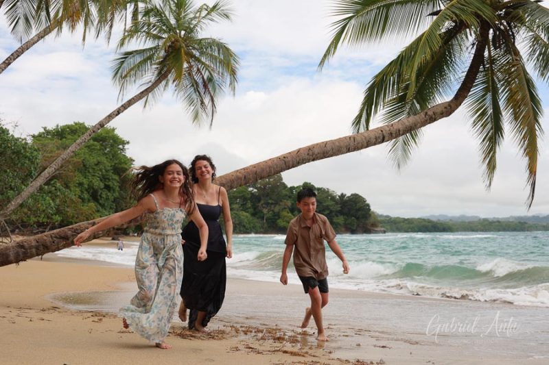 Family Photos at Punta Uva Beach, Puerto Viejo, Costa Rica