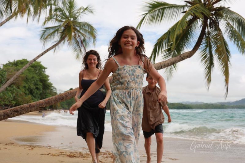 Family Photos at Punta Uva Beach, Puerto Viejo, Costa Rica