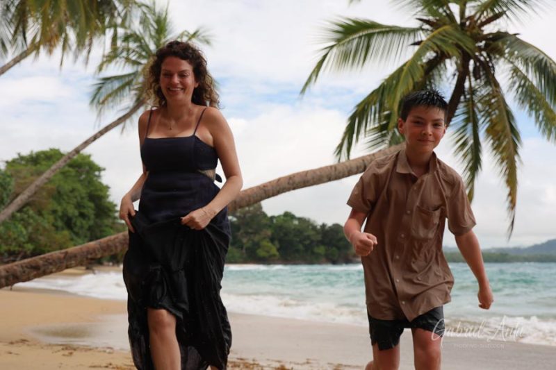 Family Photos at Punta Uva Beach, Puerto Viejo, Costa Rica
