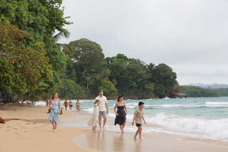 Family Photos at Punta Uva Beach, Puerto Viejo, Costa Rica