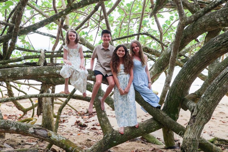Family Photos at Punta Uva Beach, Puerto Viejo, Costa Rica