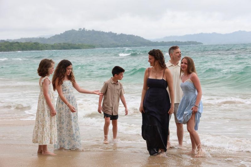 Family Photos at Punta Uva Beach, Puerto Viejo, Costa Rica