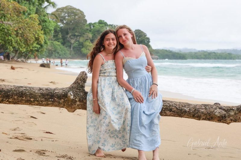 Family Photos at Punta Uva Beach, Puerto Viejo, Costa Rica
