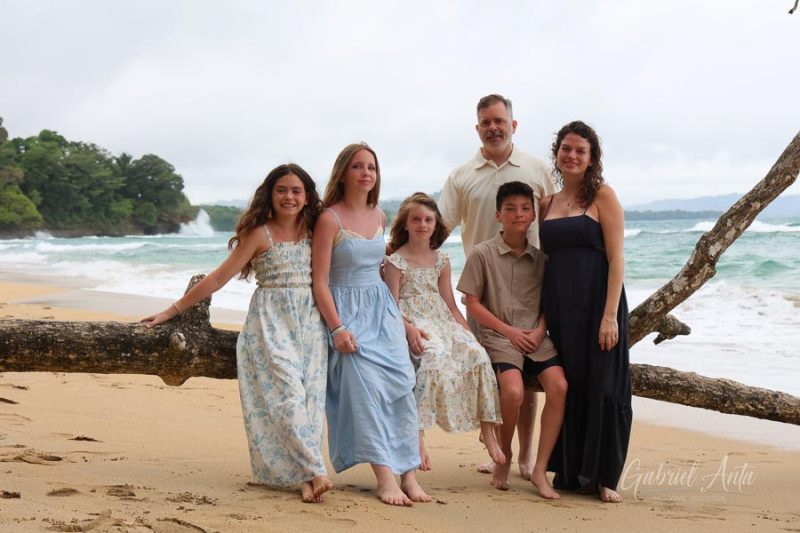 Family Photos at Punta Uva Beach, Puerto Viejo, Costa Rica