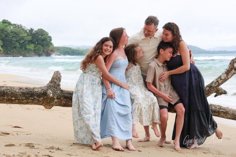 Family Photos at Punta Uva Beach, Puerto Viejo, Costa Rica