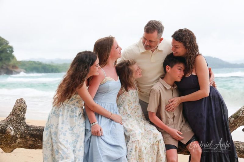 Family Photos at Punta Uva Beach, Puerto Viejo, Costa Rica