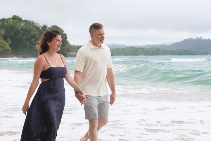Family Photos at Punta Uva Beach, Puerto Viejo, Costa Rica