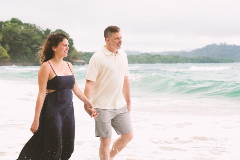Family Photos at Punta Uva Beach, Puerto Viejo, Costa Rica