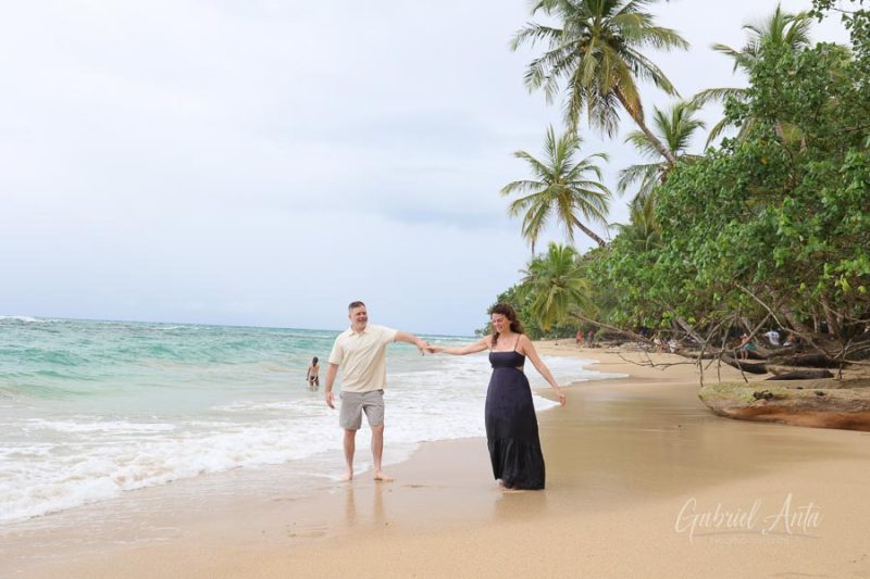 Family Photos at Punta Uva Beach, Puerto Viejo, Costa Rica