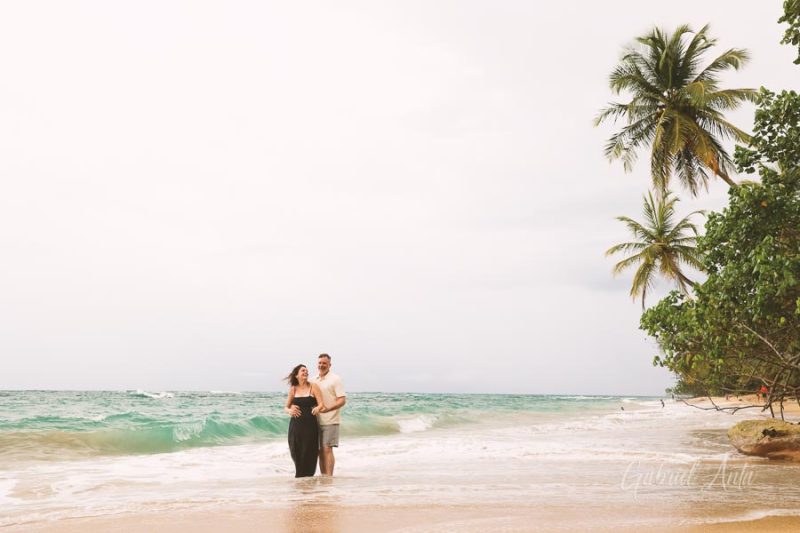 Family Photos at Punta Uva Beach, Puerto Viejo, Costa Rica
