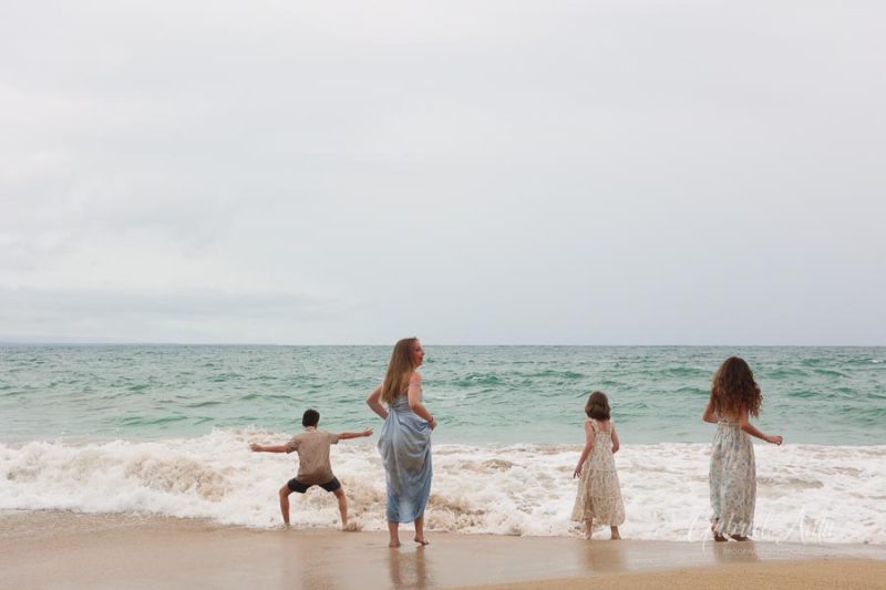 Family Photos at Punta Uva Beach, Puerto Viejo, Costa Rica