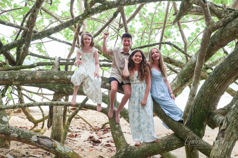 Family Photos at Punta Uva Beach, Puerto Viejo, Costa Rica