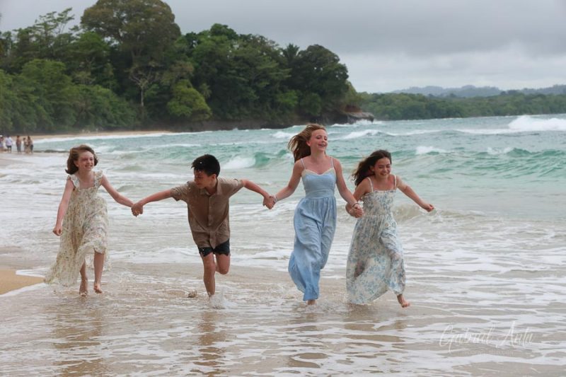 Family Photos at Punta Uva Beach, Puerto Viejo, Costa Rica