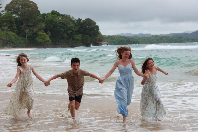 Family Photos at Punta Uva Beach, Puerto Viejo, Costa Rica