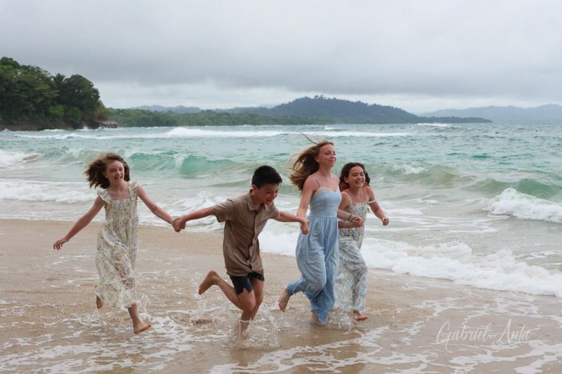 Family Photos at Punta Uva Beach, Puerto Viejo, Costa Rica