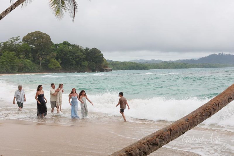 Family Photos at Punta Uva Beach, Puerto Viejo, Costa Rica