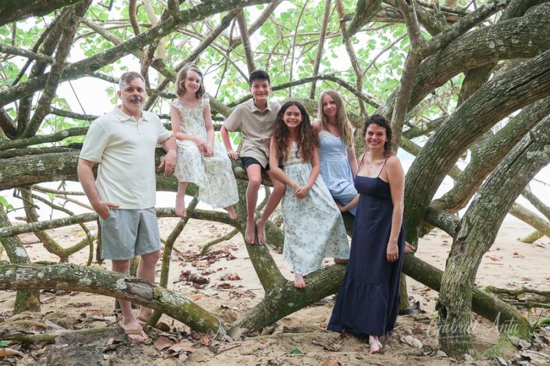 Family Photos at Punta Uva Beach, Puerto Viejo, Costa Rica