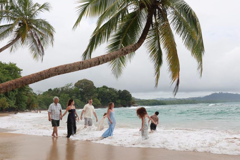 Family Photos at Punta Uva Beach, Puerto Viejo, Costa Rica