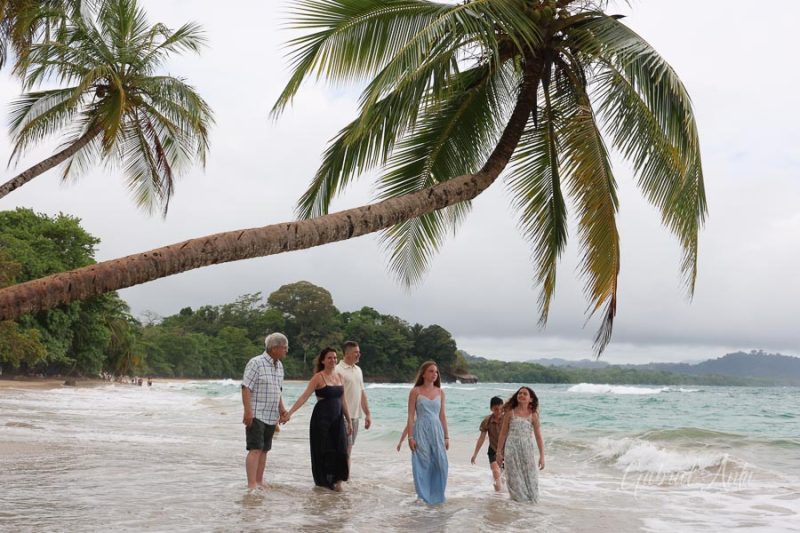 Family Photos at Punta Uva Beach, Puerto Viejo, Costa Rica