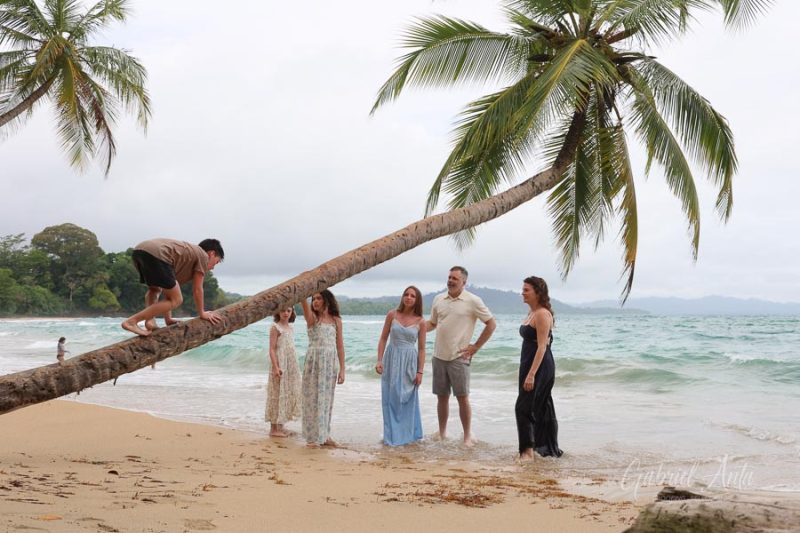 Family Photos at Punta Uva Beach, Puerto Viejo, Costa Rica