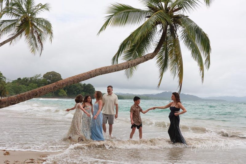 Family Photos at Punta Uva Beach, Puerto Viejo, Costa Rica