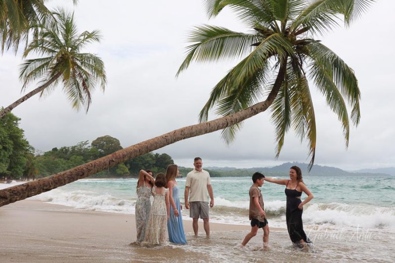 Family Photos at Punta Uva Beach, Puerto Viejo, Costa Rica