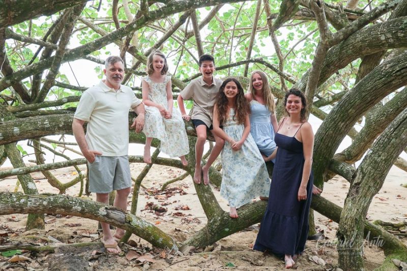 Family Photos at Punta Uva Beach, Puerto Viejo, Costa Rica