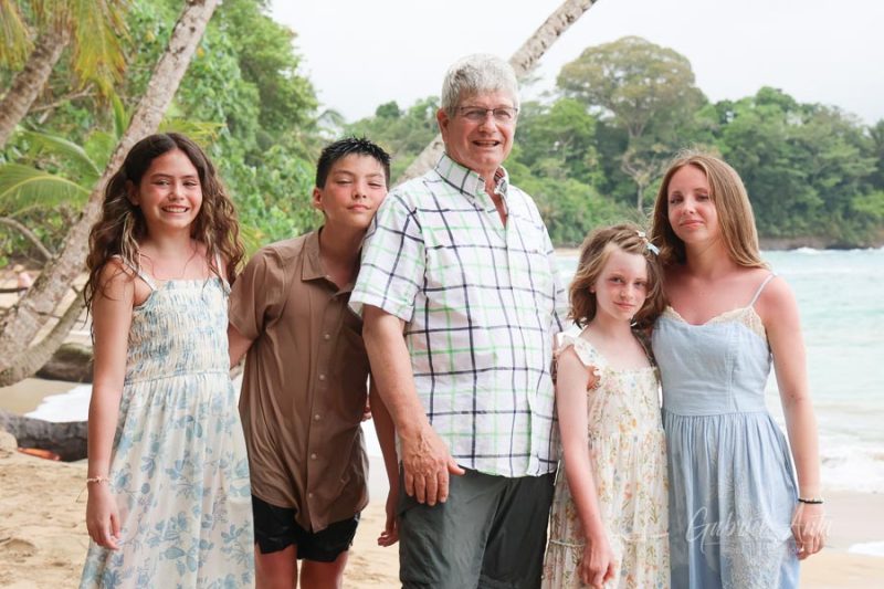 Family Photos at Punta Uva Beach, Puerto Viejo, Costa Rica