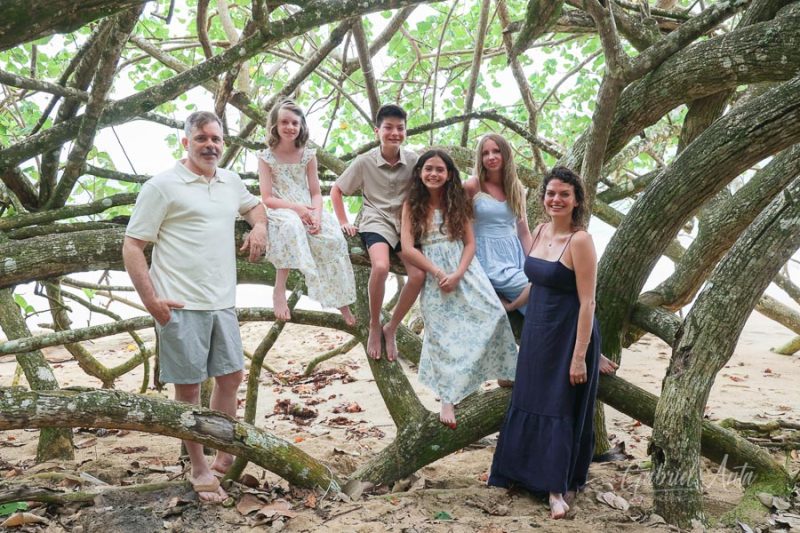 Family Photos at Punta Uva Beach, Puerto Viejo, Costa Rica