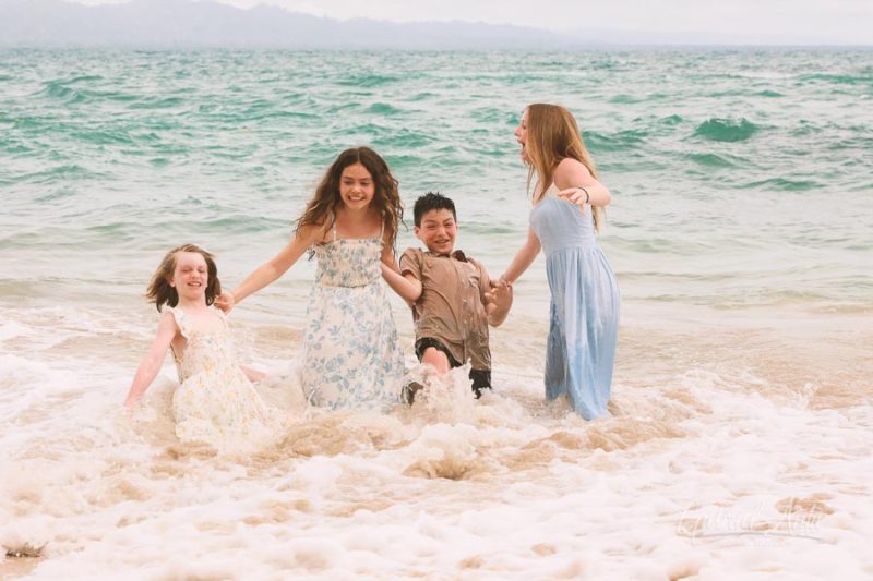 Family Photos at Punta Uva Beach, Puerto Viejo, Costa Rica