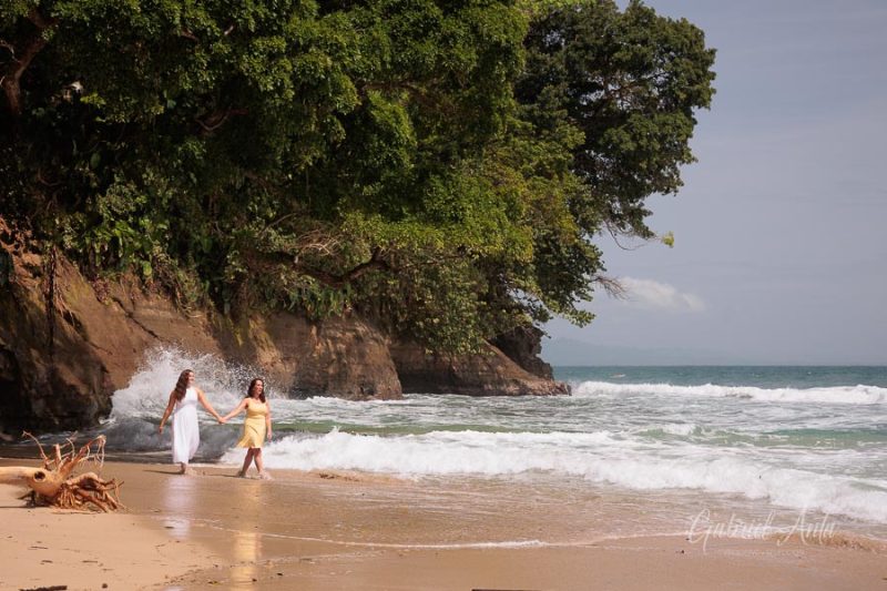Family beach photoshoot in Punta Uva Puerto Viejo Costa Rica