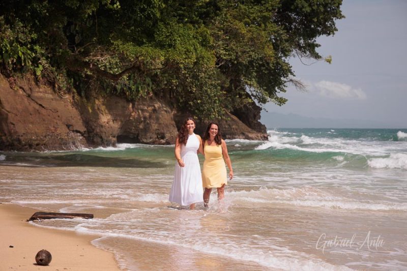 Family beach photoshoot in Punta Uva Puerto Viejo Costa Rica
