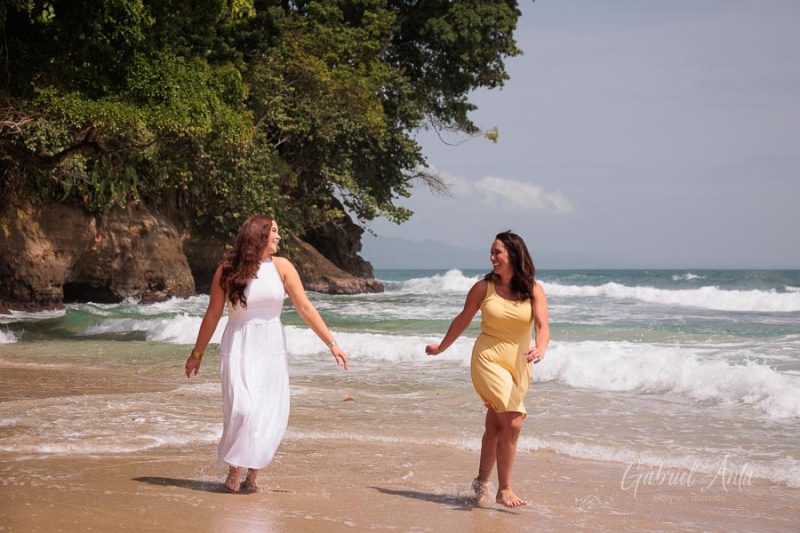 Family beach photoshoot in Punta Uva Puerto Viejo Costa Rica