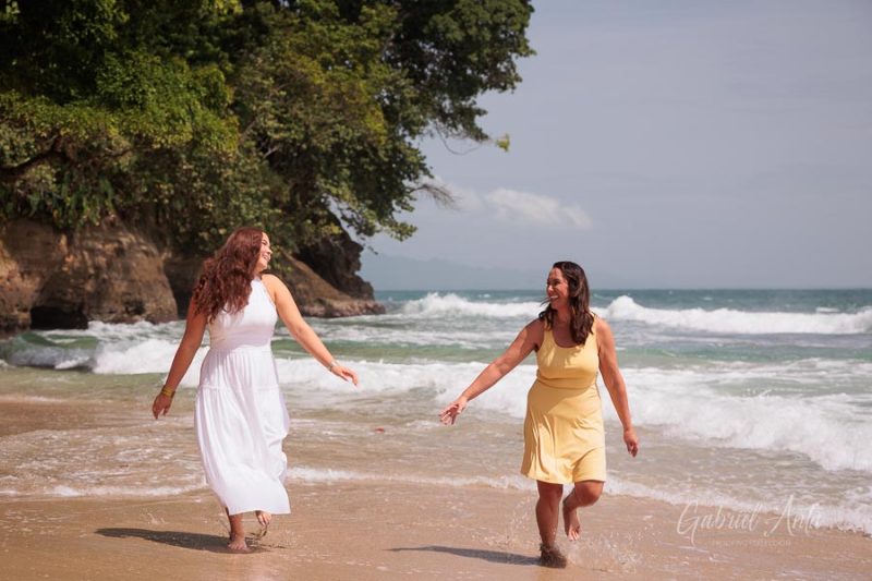 Family beach photoshoot in Punta Uva Puerto Viejo Costa Rica