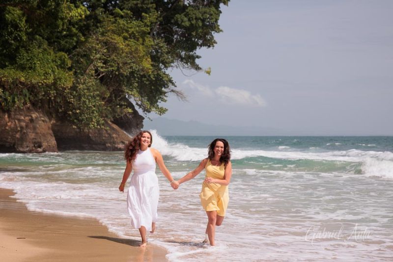 Family beach photoshoot in Punta Uva Puerto Viejo Costa Rica