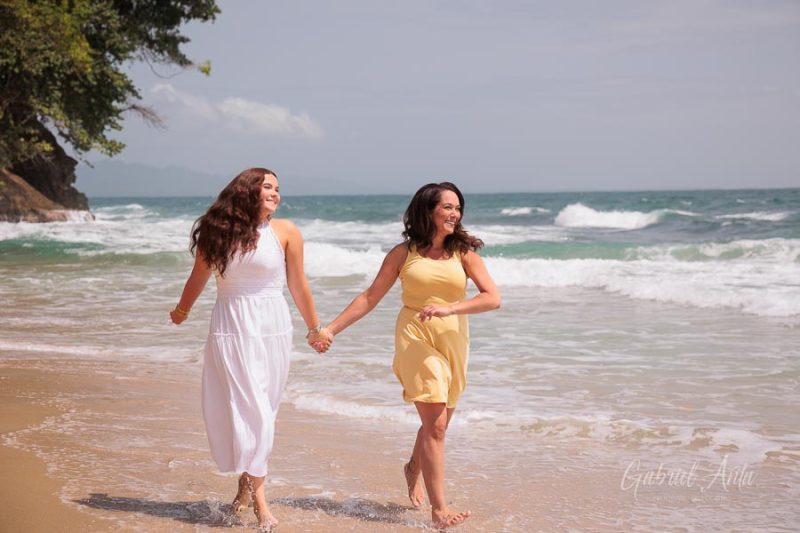 Family beach photoshoot in Punta Uva Puerto Viejo Costa Rica