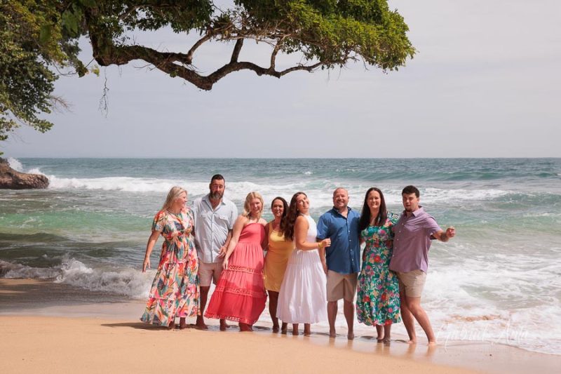 Family beach photoshoot in Punta Uva Puerto Viejo Costa Rica