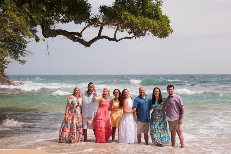 Family beach photoshoot in Punta Uva Puerto Viejo Costa Rica