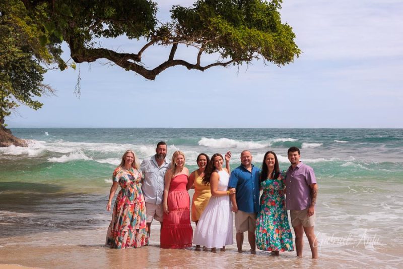 Family beach photoshoot in Punta Uva Puerto Viejo Costa Rica