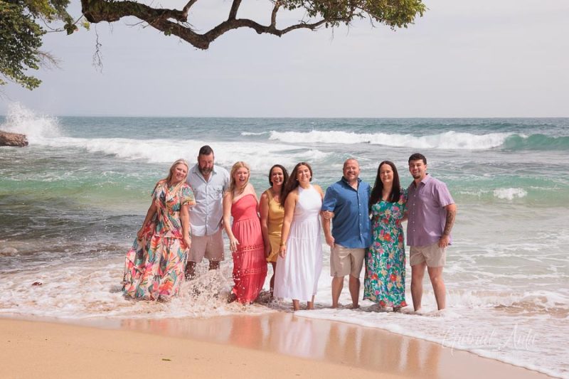 Family beach photoshoot in Punta Uva Puerto Viejo Costa Rica