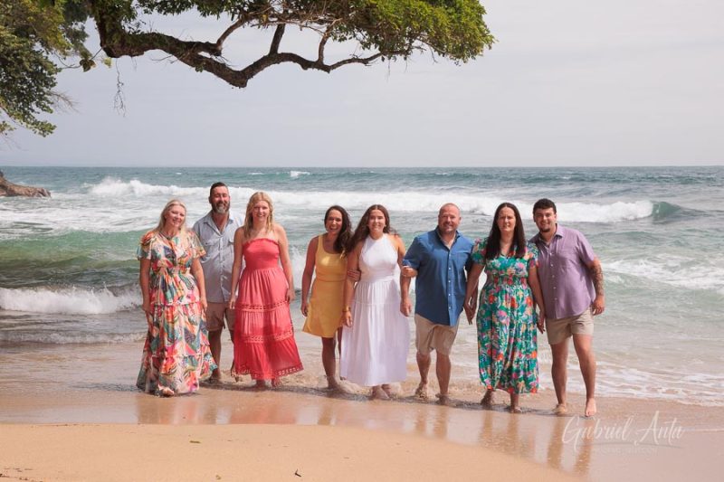 Family beach photoshoot in Punta Uva Puerto Viejo Costa Rica