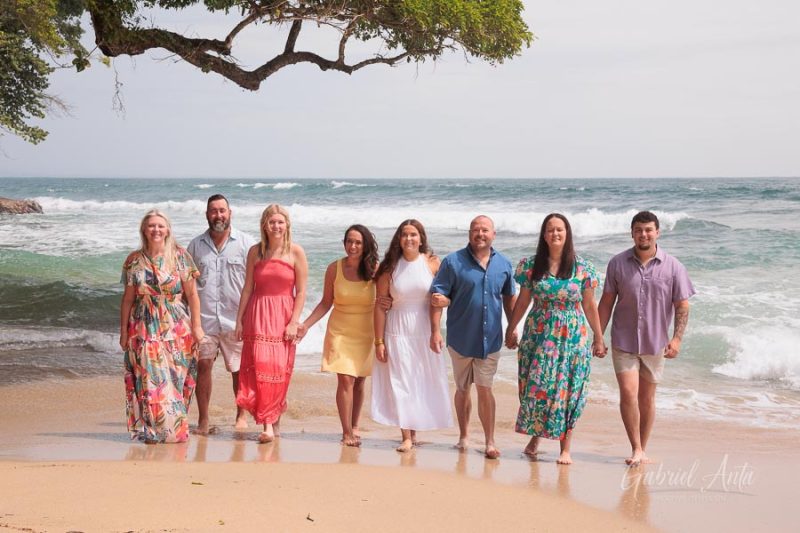 Family beach photoshoot in Punta Uva Puerto Viejo Costa Rica