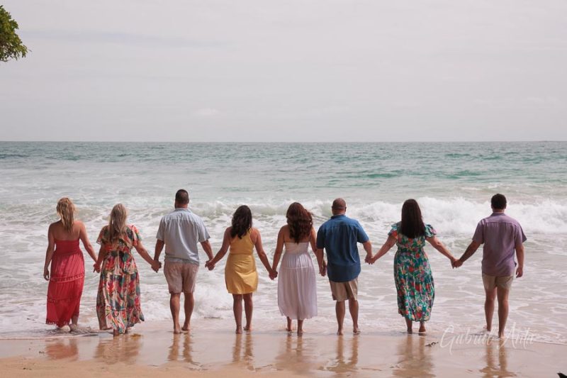 Family beach photoshoot in Punta Uva Puerto Viejo Costa Rica