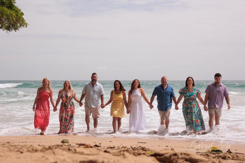 Family beach photoshoot in Punta Uva Puerto Viejo Costa Rica