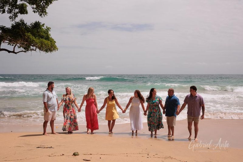 Family beach photoshoot in Punta Uva Puerto Viejo Costa Rica