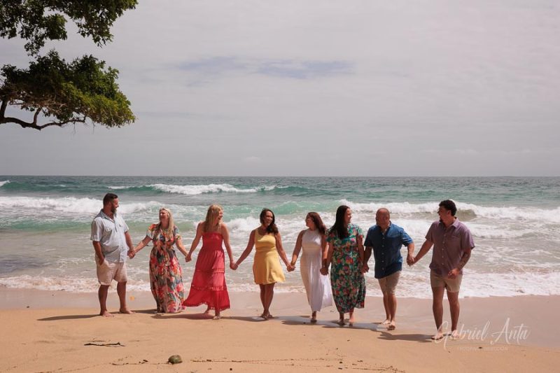 Family beach photoshoot in Punta Uva Puerto Viejo Costa Rica