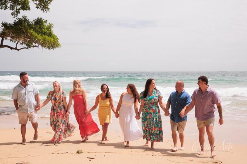 Family beach photoshoot in Punta Uva Puerto Viejo Costa Rica