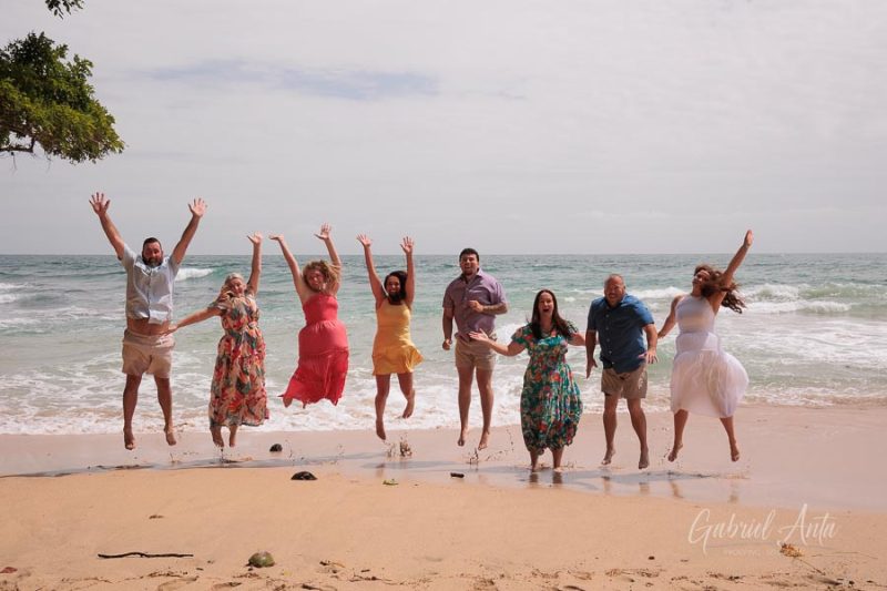 Family beach photoshoot in Punta Uva Puerto Viejo Costa Rica