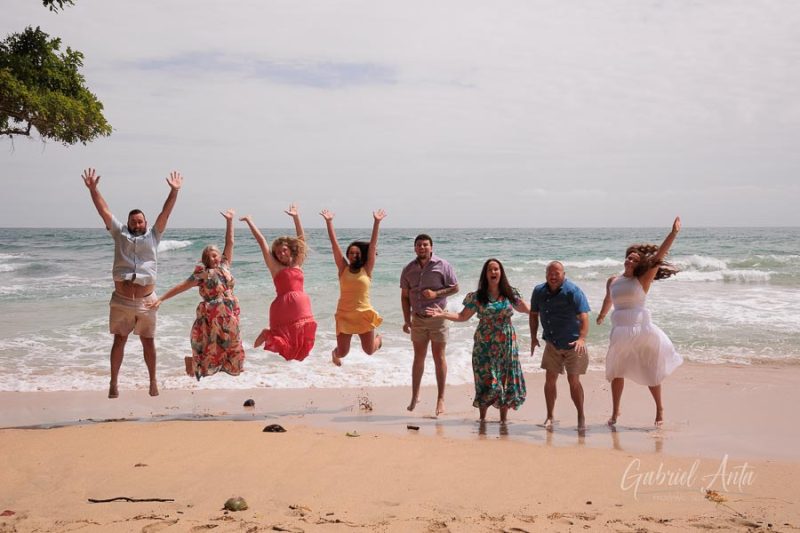 Family beach photoshoot in Punta Uva Puerto Viejo Costa Rica